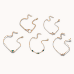 Pulseras RAÍCES  (set 5 uni)